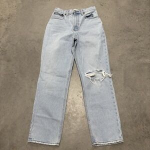 Abercrombie & Fitch Women's Jeans The 90's‎ Straight Ultra High Rise 26/2s Blue